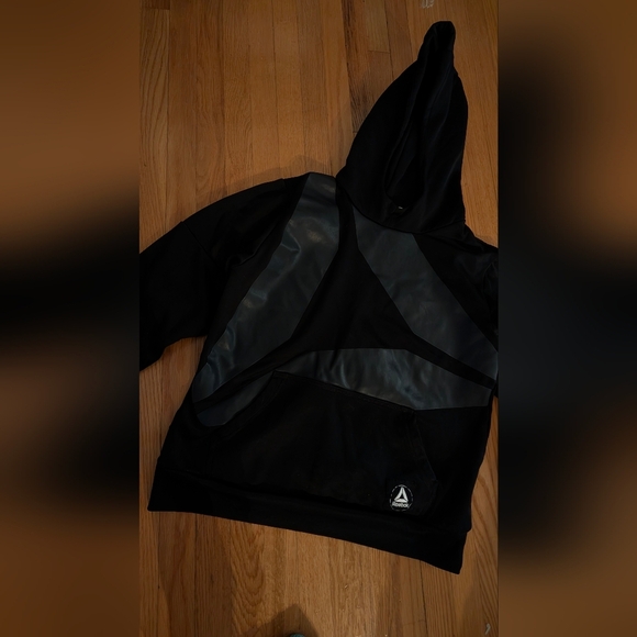Reebok Black Hoodie with Logo Accents - Picture 2 of 5
